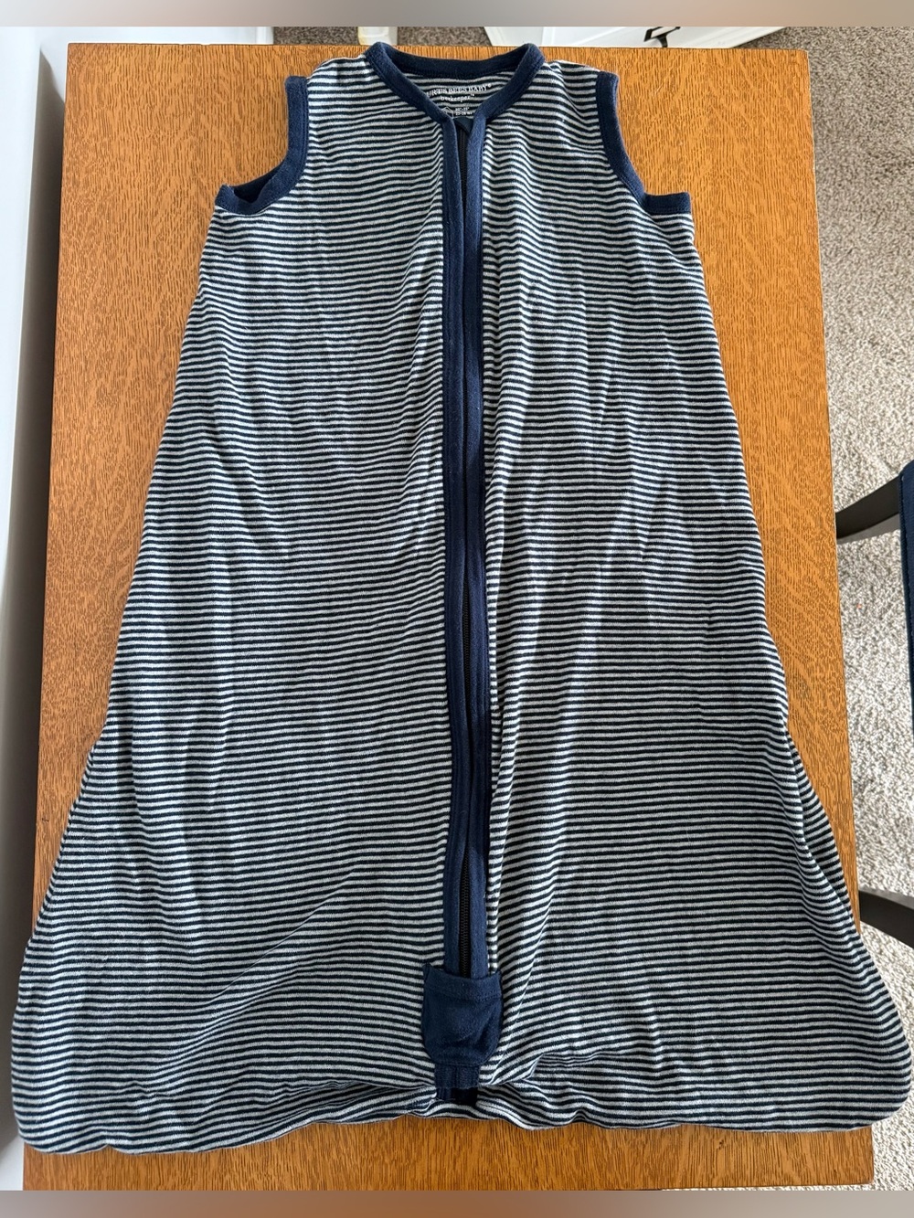 Burt’s Bees Striped Navy & White Baby Sleep Sack